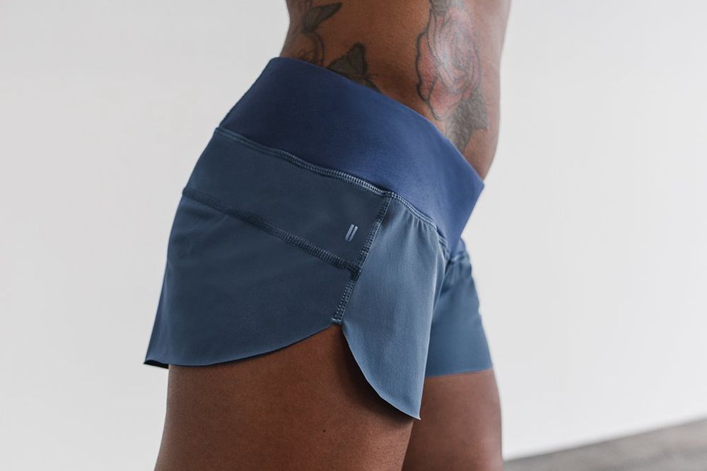 Shorts NOBULL Femme Bleu - NOBULL Pace,France (3651-UIPJH)